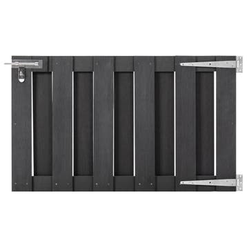 vidaXL Poort 100x60 cm HKC grijs, Verzenden