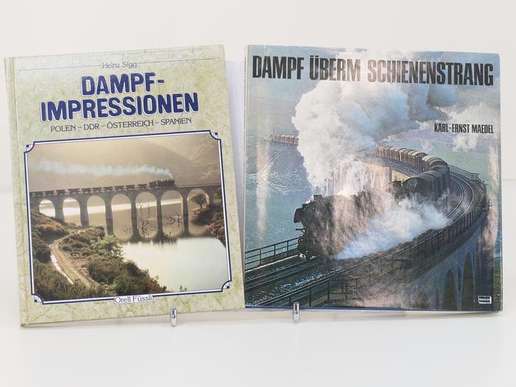 Set van 2 spoorwegenboeken Dampfimpressionen Polen, DDR,..., Boeken, Vervoer en Transport, Nieuw, Ophalen of Verzenden