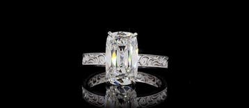 Ring - 14 karaat Witgoud - 3.40ct. tw. Diamant (Lab-grown), Handtassen en Accessoires, Ringen, Nieuw