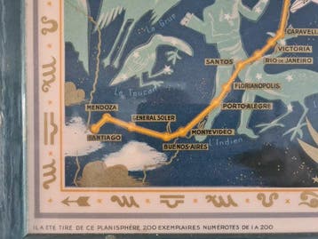 Perceval - Mappemonde Céleste Air France - Années 1930