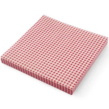 Vetvrij Papier | Rood-Wit | 500 Stuks | 305x305mm HENDI, Verzenden