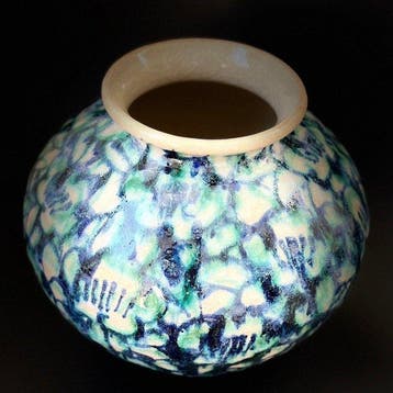 Vaas - Keramiek - Japan - Groot - Ikebana-vaas -