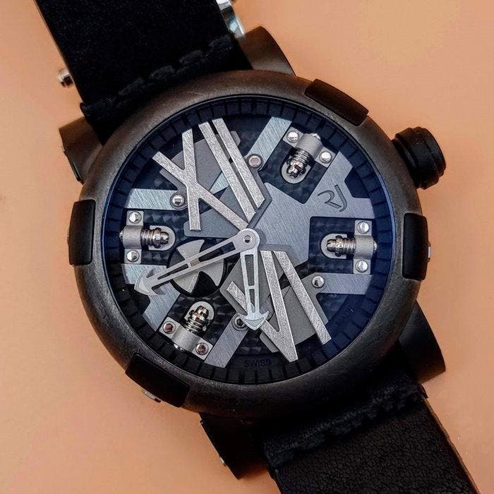 Romain Jerome - Steampunk Auto 46 Ltd. Ed. -, Handtassen en Accessoires, Horloges | Heren