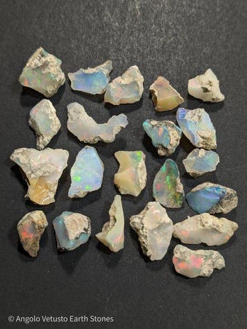 101,97 ct - 21x natuurlijke kostbare ruwe Ethiopische