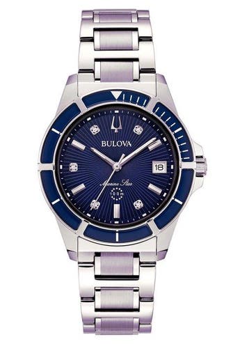 Bulova - NO RESERVE PRICE - Marine Star Lady Diamonds -, Nieuw