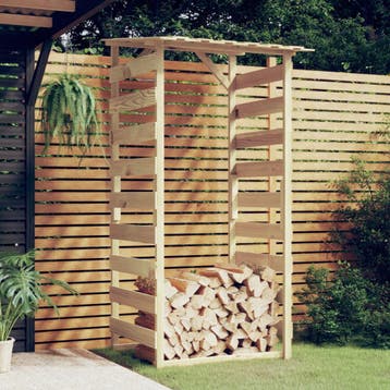 vidaXL Pergola met dak 100x90x200 cm geïmpregneerd, Verzenden, Nieuw