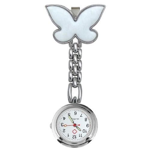 Fako - Verpleegstershorloge - Vlinder - Wit, Bijoux, Sacs & Beauté, Montres | Femmes, Envoi