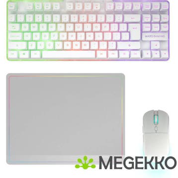 Mars Gaming MCPWTKL 3-in-1 Wireless Gaming Combo Wit, Verzenden, Nieuw