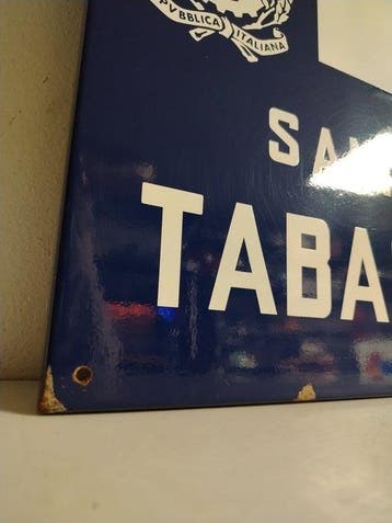 Emaille bord - Sali e Tabacchi Riv. N. - Italiaanse