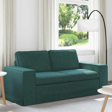 vidaXL bank / zetel Donkergroen 182 x 80 x 82 cm Stof, Verzenden