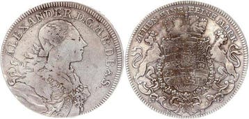 Duitsland, Brandenburg-Ansbach. Alexander 1757-1791.