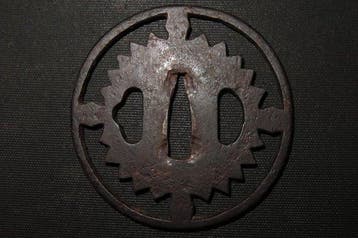 Katana - Fer forgé - C6-253 Clock Sukashi Tsuba - Japon -