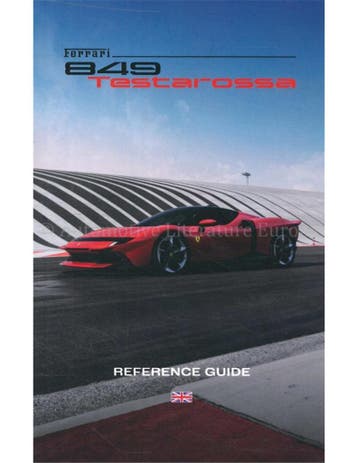 2026 FERRARI 849 TESTARSSA VERKORT INSTRUCTIEBOEKJE ENGELS