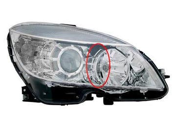 Mercedes C W204 10/2007-2010 Koplamp Rechts (Koplampen), Verzenden, Nieuw