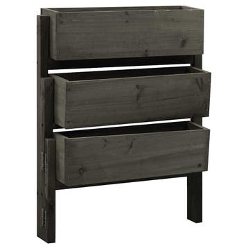 vidaXL Plantenbak inklapbaar 60x14x75 cm massief vurenhout, Verzenden, Nieuw