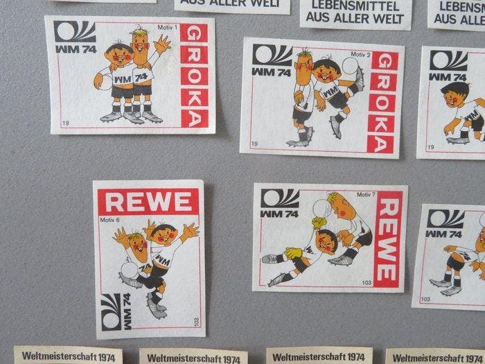 collectie 25 Lucifer Labels Match Boxes World Cup Football, Verzamelen, Overige Verzamelen