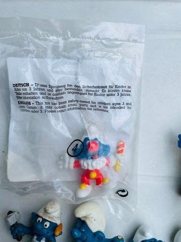 Peyo - Speelgoed Puffi vintage smurfs lotto 14 pezzi anni