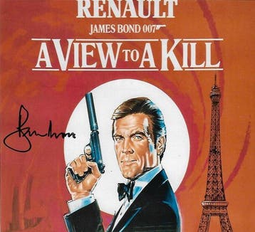 James Bond 007: A View to a Kill - Roger Moore - Signed, Verzamelen, Nieuw