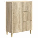 vidaXL Dressoir met lade Sonoma Eiken 66 x 34,5 x 90 cm, Verzenden