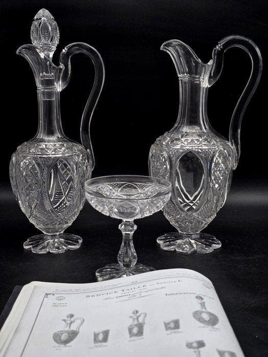 Baccarat - Drinkservies voor 6 (32) - Service U. - Kristal, Antiquités & Art, Antiquités | Verre & Cristal