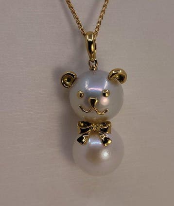 Zonder minimumprijs - Ketting met hanger - 18 karaat Geel
