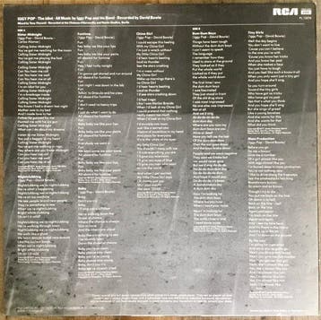 Iggy Pop - The Idiot - 1st UK pressing - LP album (op
