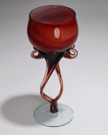 Empoli - Vaas - Italiaans Kunstglas - Murano Stijl -
