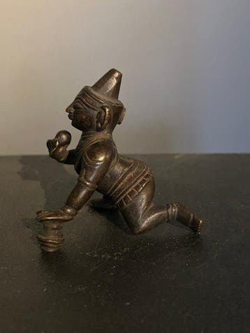 Krishna - Brons - India - Achttiende eeuw