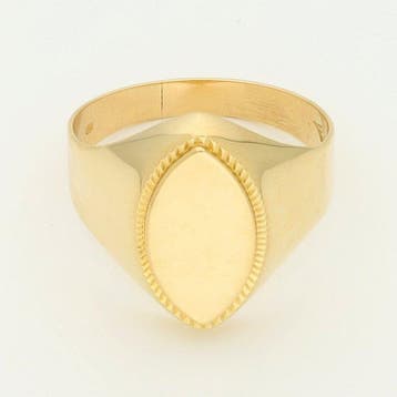 Bague - 18 carats Or jaune - sceau, Nieuw