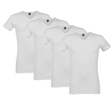 2dekans | Alan Red - Maat S - Oklahoma T-Shirt - Heren - Wit, Ophalen of Verzenden