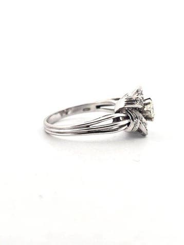 Ring - 18 karaat Witgoud - 0.57ct. tw. Diamant (Natuurlijk)