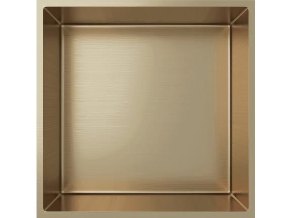 Veiling - Inbouwnis – 30x30x10 cm – geborsteld goud, Bricolage & Construction, Sanitaire