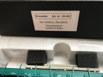 B-Models H0 - 45.402 - Ensemble de wagons de marchandises, Hobby en Vrije tijd, Nieuw