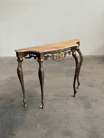 Console - Laiton, Marbre - production italienne, Maison & Meubles