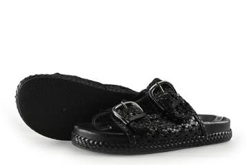 Manfield Muiltjes in maat 38 Zwart, Kleding | Dames, Schoenen, Verzenden, Zwart, Manfield, Gedragen