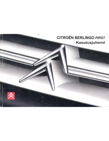 2008 CITROEN BERLINGO INSTRUCTIEBOEKJE ESTLAND