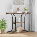 vidaXL Wandtafel Artisan Eiken 101 x 35 x 80,5 cm Bewerkt, Verzenden, Nieuw