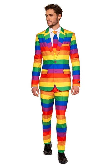 Regenboog Pak Heren Suitmeister, Verzenden, Nieuw