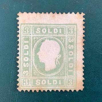 Italiaanse oude staten - Lombardije Venetië 1858 - 3 Soldi -, Postzegels en Munten, Postzegels | Europa | Oostenrijk, Gestempeld