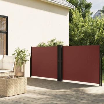 vidaXL Windscherm uittrekbaar 140x1200 cm bruin, Verzenden