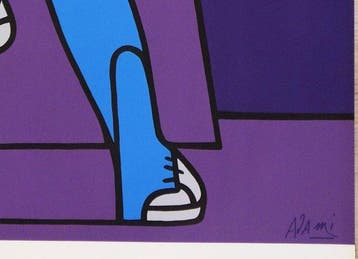 Valerio Adami (1935) - Le coureur