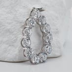 Zonder minimumprijs - Hanger - 14 karaat Witgoud - 2.32ct., Handtassen en Accessoires, Antieke sieraden