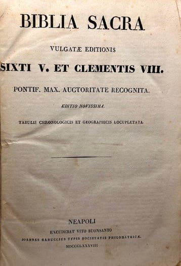 Biblia Sacra Vulgata – Pergamena – Grande carta della