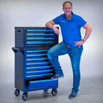 Datona Gereedschapswagen met 8 lades + gereedschapskist met, Ophalen of Verzenden
