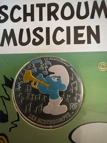 Frankrijk. 10 Euro 2020 Die Schlümpfe - Le Schtroumpf