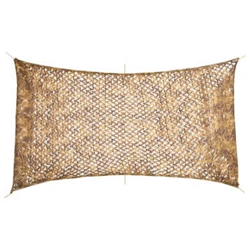 vidaXL Camouflagenet met opbergzak 506x279 cm zandkleurig, Verzenden, Nieuw