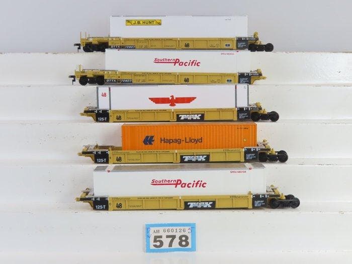 Walthers H0 - Modeltrein goederenwagon (5) - 5 Diepladers, Hobby en Vrije tijd, Modeltreinen | H0