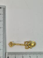 Zonder minimumprijs - Oorbellen - 9 kt. Zilver, Geel goud, Handtassen en Accessoires, Oorbellen, Nieuw