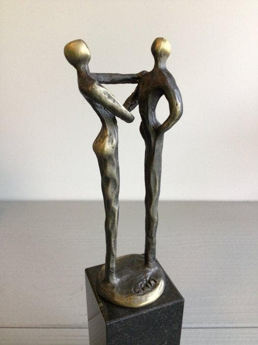Corry Ammerlaan Artihove - Sculpture, “ Dank ! “ - 18 cm -, Antiquités & Art, Curiosités & Brocante
