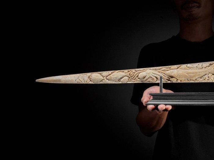 GEEN VEILINGRESERVE - Prachtig Groot Handgesneden, Antiquités & Art, Art | Objets design